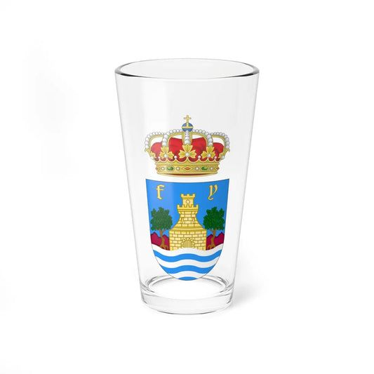 Coat of Arms of Benalmádena (Spain) (Coat of Arms) Pint Glass 16oz 16oz - Go Mug Yourself