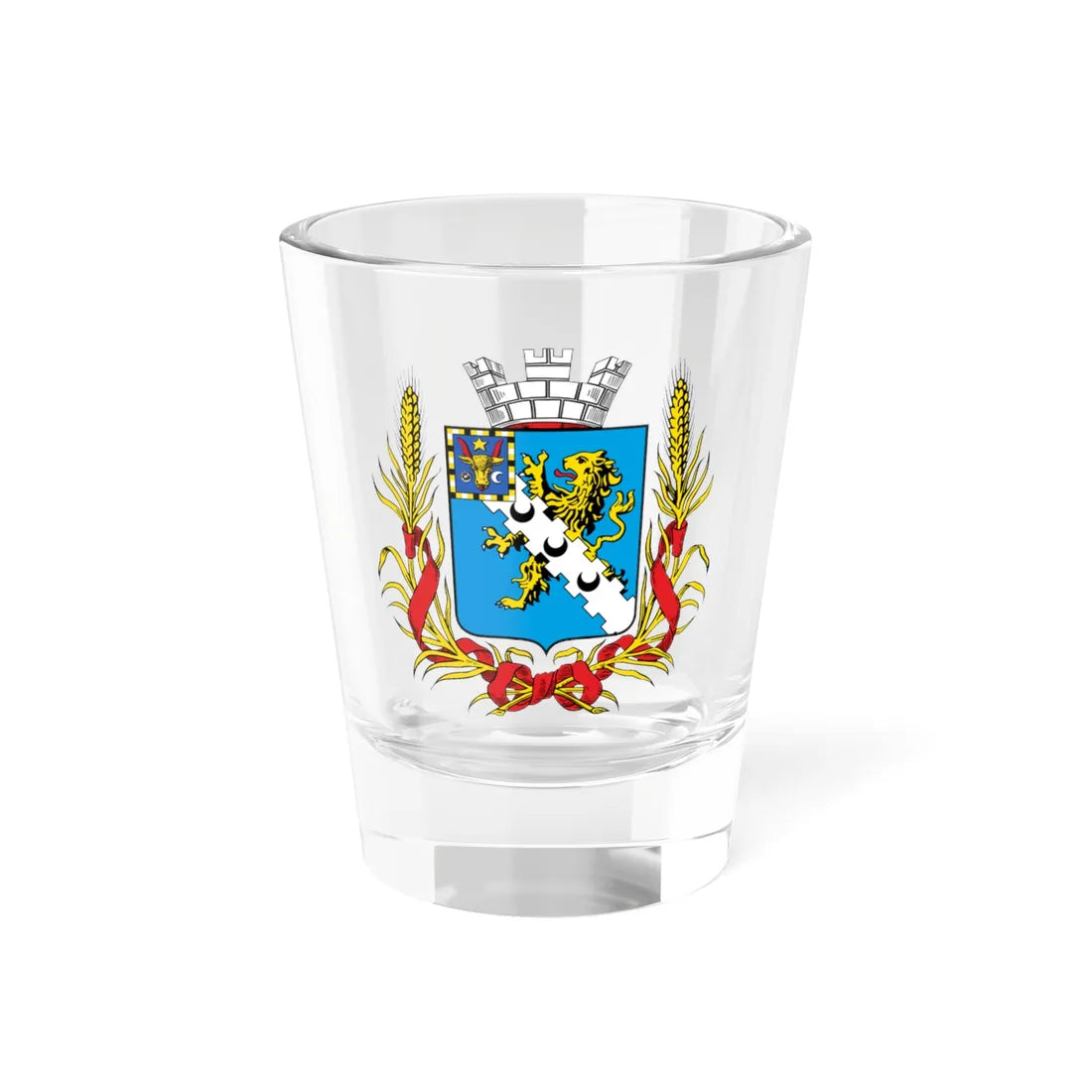 Coat of arms of Bendery 1872 (Russia) (Coat of Arms) Shot Glass 1.5oz 1.5oz - Go Mug Yourself
