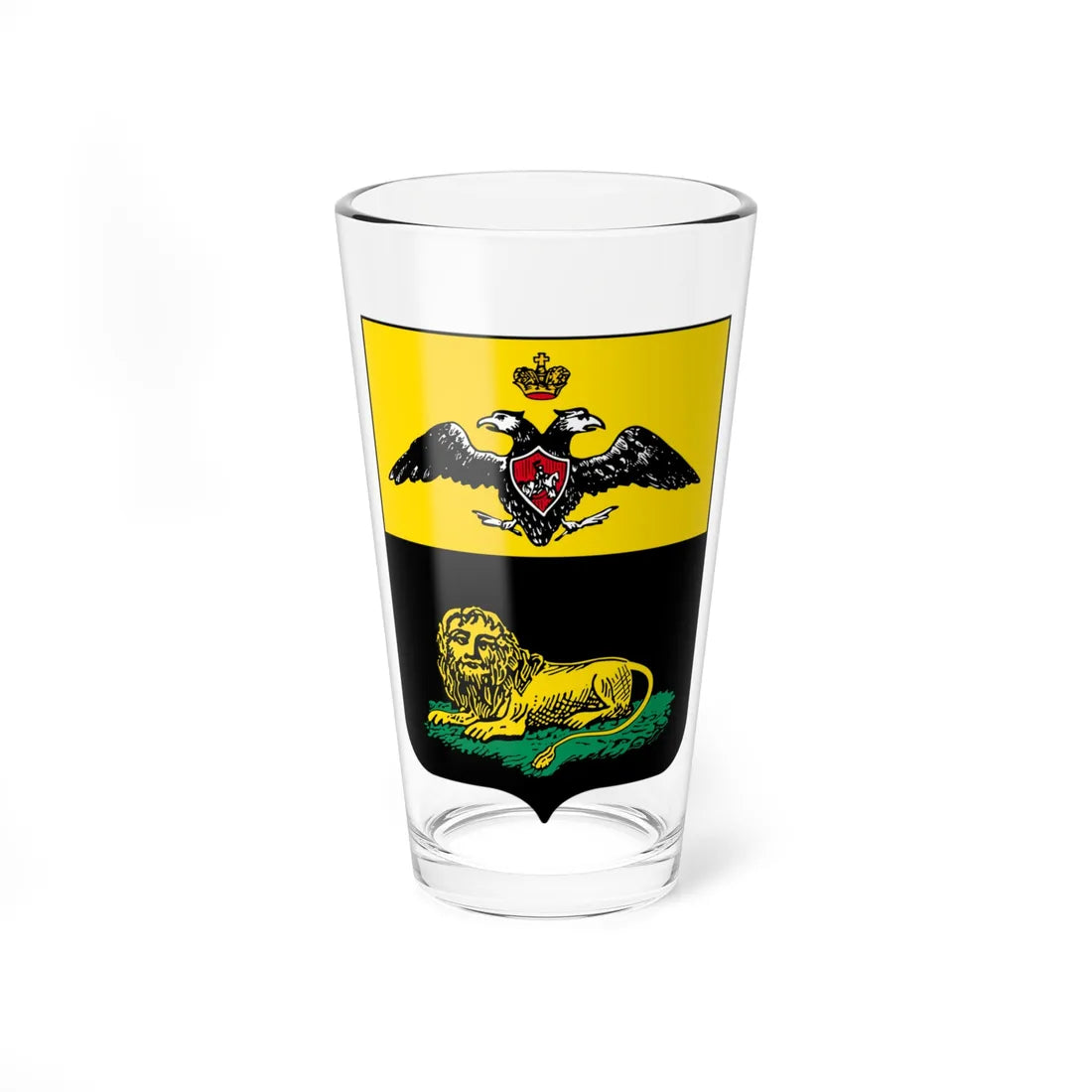 Coat of arms of Bendery (Russia) (Coat of Arms) Pint Glass 16oz 16oz - Go Mug Yourself