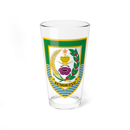 Coat of arms of Bengkulu (Indonesia) (Coat of Arms) Pint Glass 16oz 16oz - Go Mug Yourself