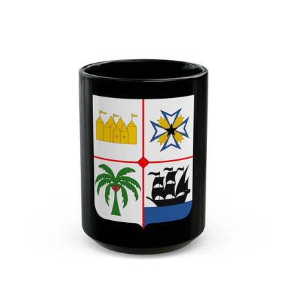 Coat of arms of Benin 2 - Black Coffee Mug-15oz-Go Mug Yourself