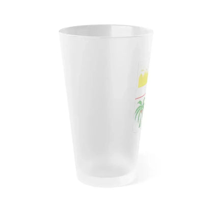 Coat of arms of Benin 2 - Frosted Pint Glass 16oz - Go Mug Yourself