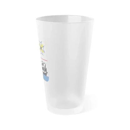 Coat of arms of Benin 2 - Frosted Pint Glass 16oz - Go Mug Yourself
