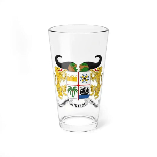 Coat of arms of Benin - Pint Glass 16oz 16oz - Go Mug Yourself