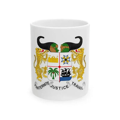 Coat of arms of Benin - White Coffee Mug 11oz - Go Mug Yourself
