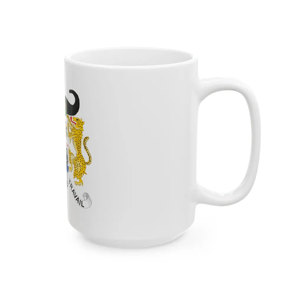 Coat of arms of Benin - White Coffee Mug-Go Mug Yourself