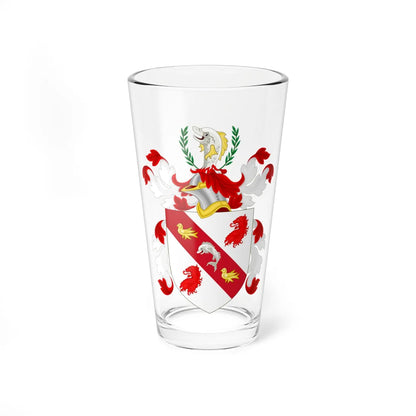 Coat of Arms of Benjamin Franklin (United States) (Coat of Arms) Pint Glass 16oz 16oz - Go Mug Yourself