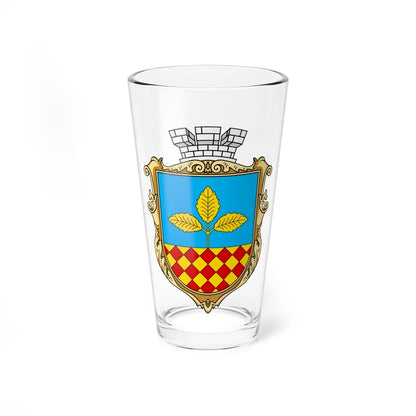 Coat of arms of Berestechko (Ukraine) (Coat of Arms) Pint Glass 16oz 16oz - Go Mug Yourself
