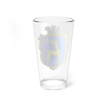 Coat of Arms of Berezhany (Ukraine) (Coat of Arms) Pint Glass 16oz - Go Mug Yourself
