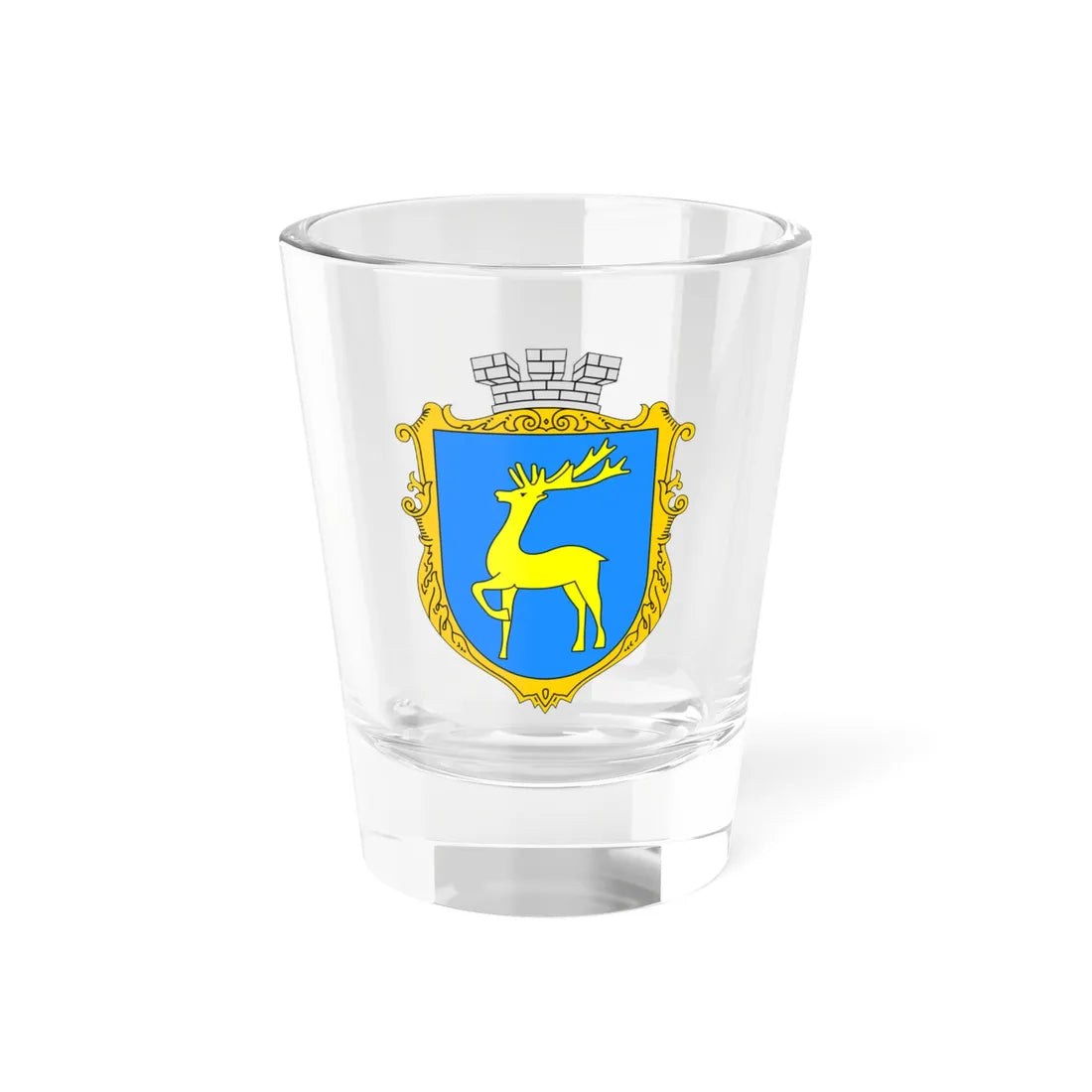 Coat of Arms of Berezhany (Ukraine) (Coat of Arms) Shot Glass 1.5oz 1.5oz - Go Mug Yourself