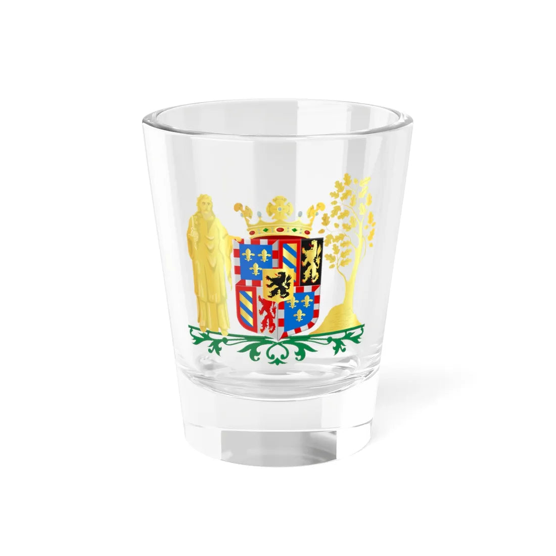 Coat of arms of Bergeijk (Netherlands) (Coat of Arms) Shot Glass 1.5oz 1.5oz - Go Mug Yourself