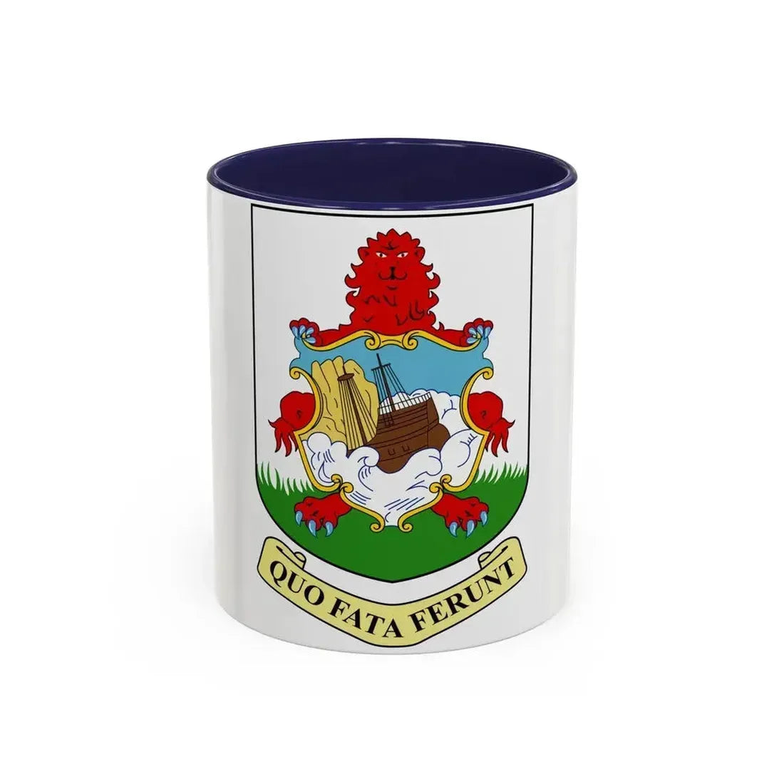 Coat of arms of Bermuda - Accent Coffee Mug 11oz Navy - Go Mug Yourself