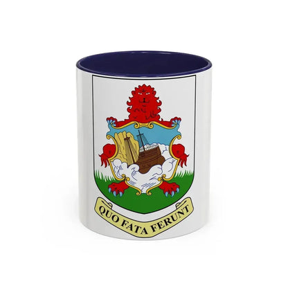 Coat of arms of Bermuda - Accent Coffee Mug 11oz Navy - Go Mug Yourself