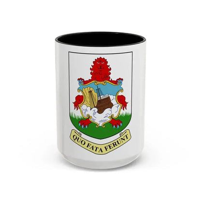 Coat of arms of Bermuda - Accent Coffee Mug 15oz Black - Go Mug Yourself