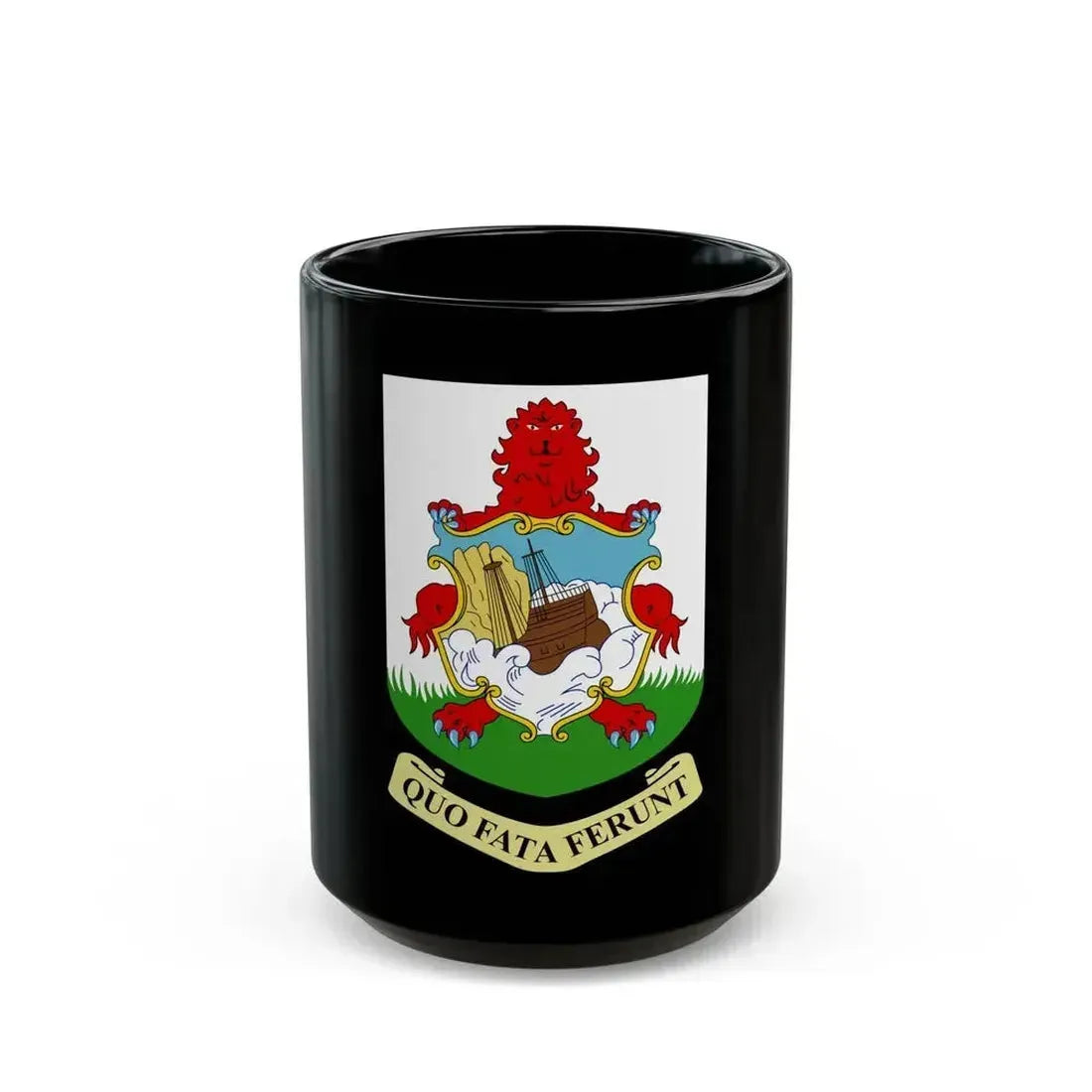 Coat of arms of Bermuda - Black Coffee Mug 15oz - Go Mug Yourself