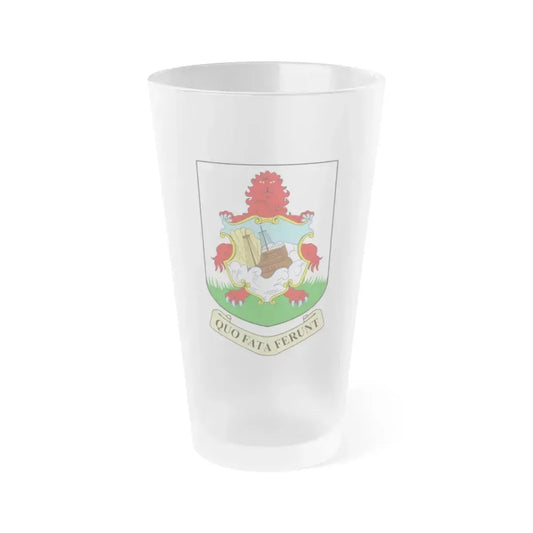 Coat of arms of Bermuda - Frosted Pint Glass 16oz 16oz Frosted - Go Mug Yourself
