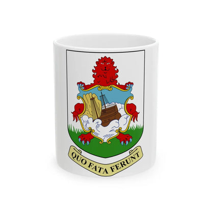 Coat of arms of Bermuda - White Coffee Mug-11oz-Go Mug Yourself