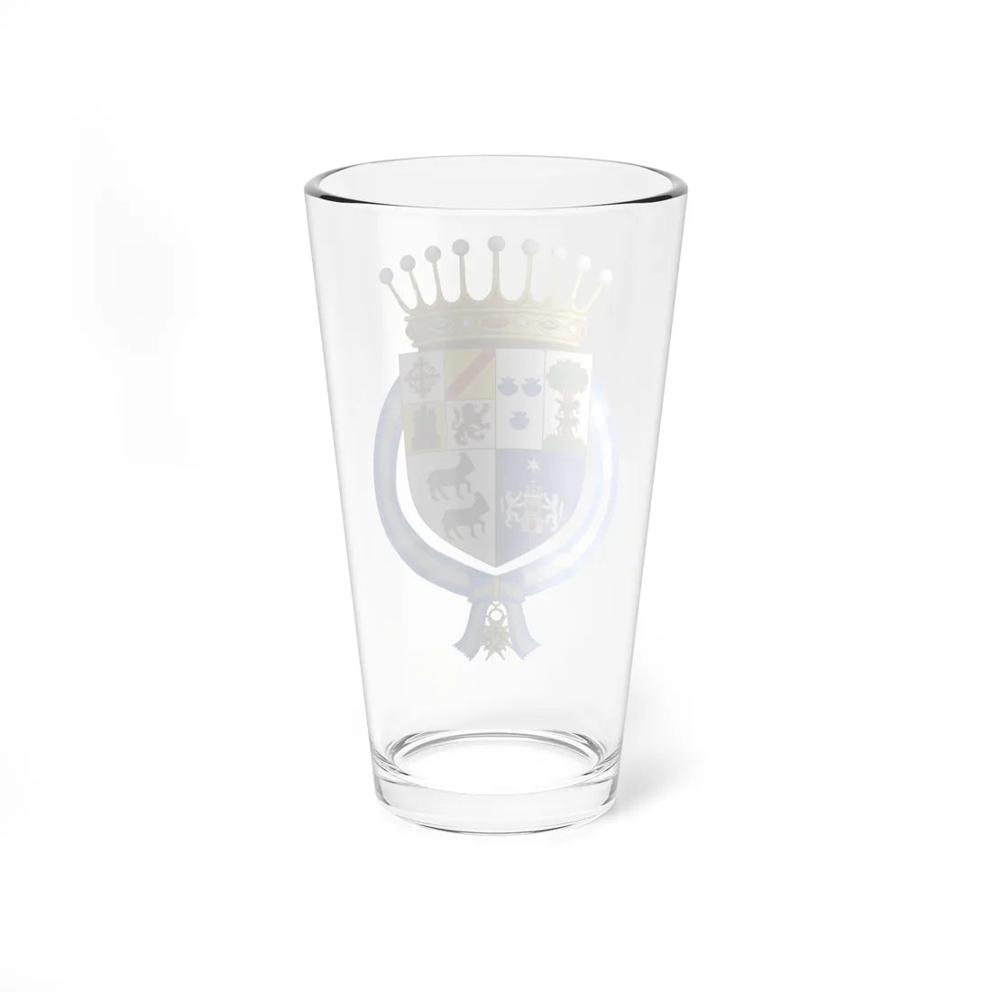 Coat of Arms of Bernardo de Gálvez (Costa Rica) (Coat of Arms) Pint Glass 16oz - Go Mug Yourself