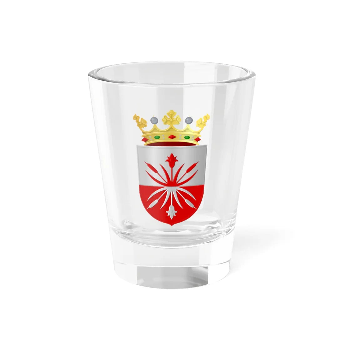 Coat of arms of Bernheze (Netherlands) (Coat of Arms) Shot Glass 1.5oz 1.5oz - Go Mug Yourself