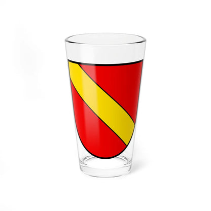 Coat of arms of Beromünster (Switzerland) (Coat of Arms) Pint Glass 16oz 16oz - Go Mug Yourself