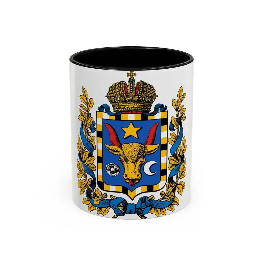 Coat of arms of Bessarabia Governorate 1878 - Accent Coffee Mug 11oz Black - Go Mug Yourself