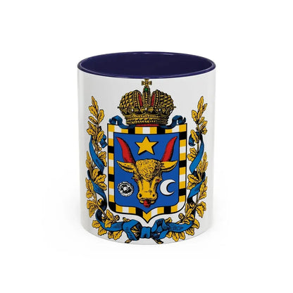 Coat of arms of Bessarabia Governorate 1878 - Accent Coffee Mug 11oz Navy - Go Mug Yourself