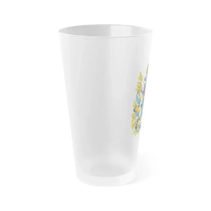 Coat of arms of Bessarabia Governorate 1878 - Frosted Pint Glass 16oz - Go Mug Yourself