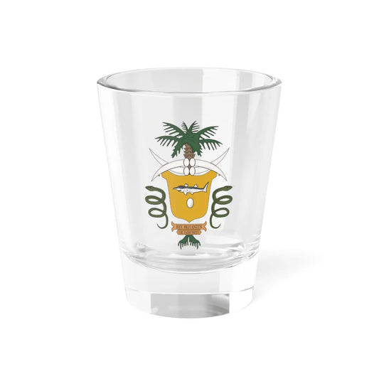 Coat of arms of Béhanzin (Benin) (Coat of Arms) Shot Glass 1.5oz 1.5oz - Go Mug Yourself