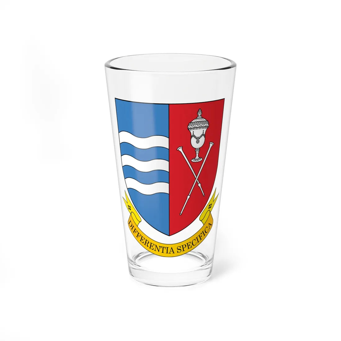 Coat of Arms of Biarozaŭka Belarus (Belarus) (Coat of Arms) Pint Glass 16oz 16oz - Go Mug Yourself