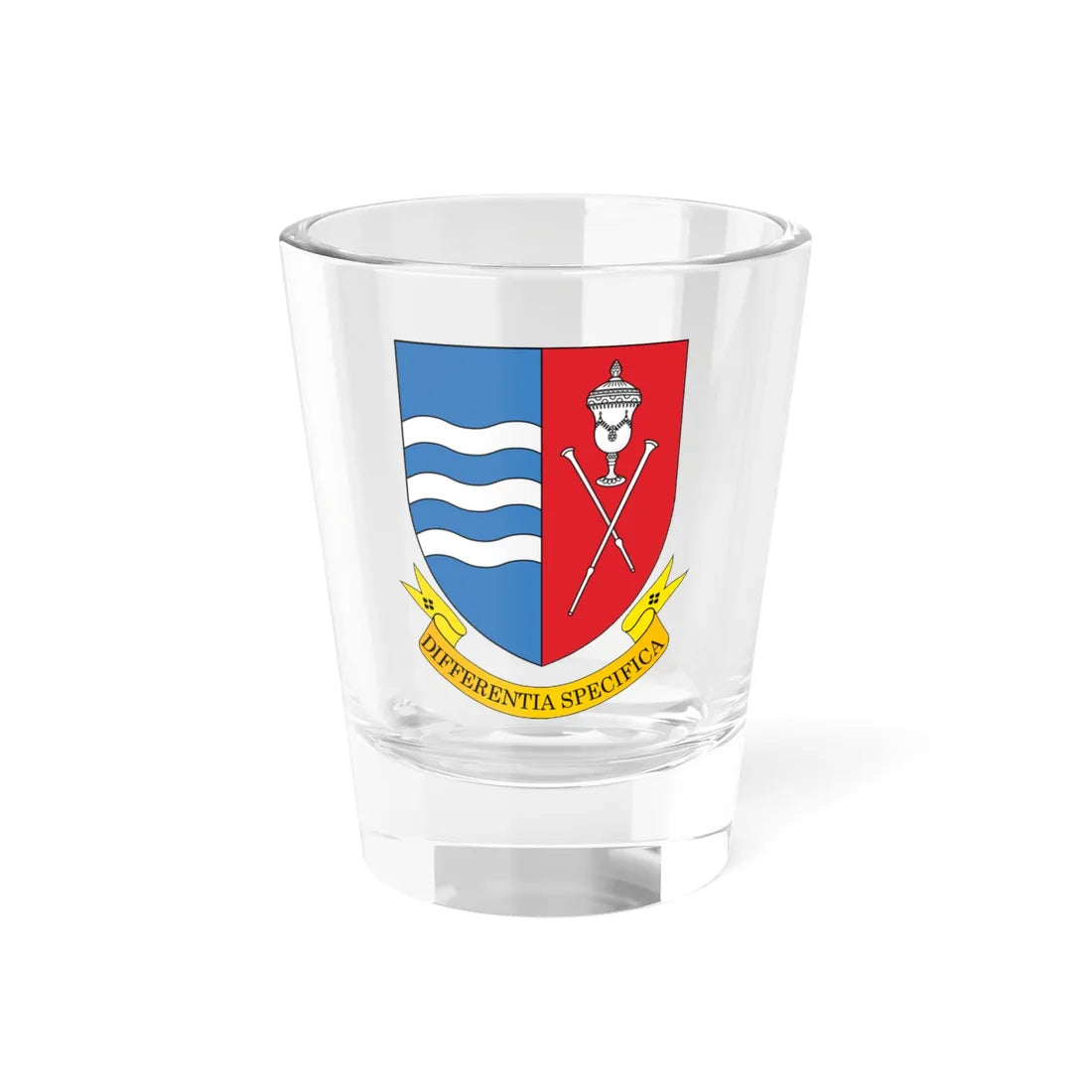 Coat of Arms of Biarozaŭka Belarus (Belarus) (Coat of Arms) Shot Glass 1.5oz 1.5oz - Go Mug Yourself