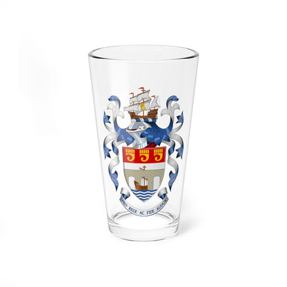 Coat of arms of Bideford Town Council (England) (Coat of Arms) Pint Glass 16oz 16oz - Go Mug Yourself
