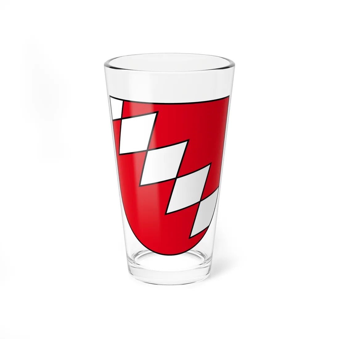 Coat of arms of Biel-Benken (Switzerland) (Coat of Arms) Pint Glass 16oz 16oz - Go Mug Yourself