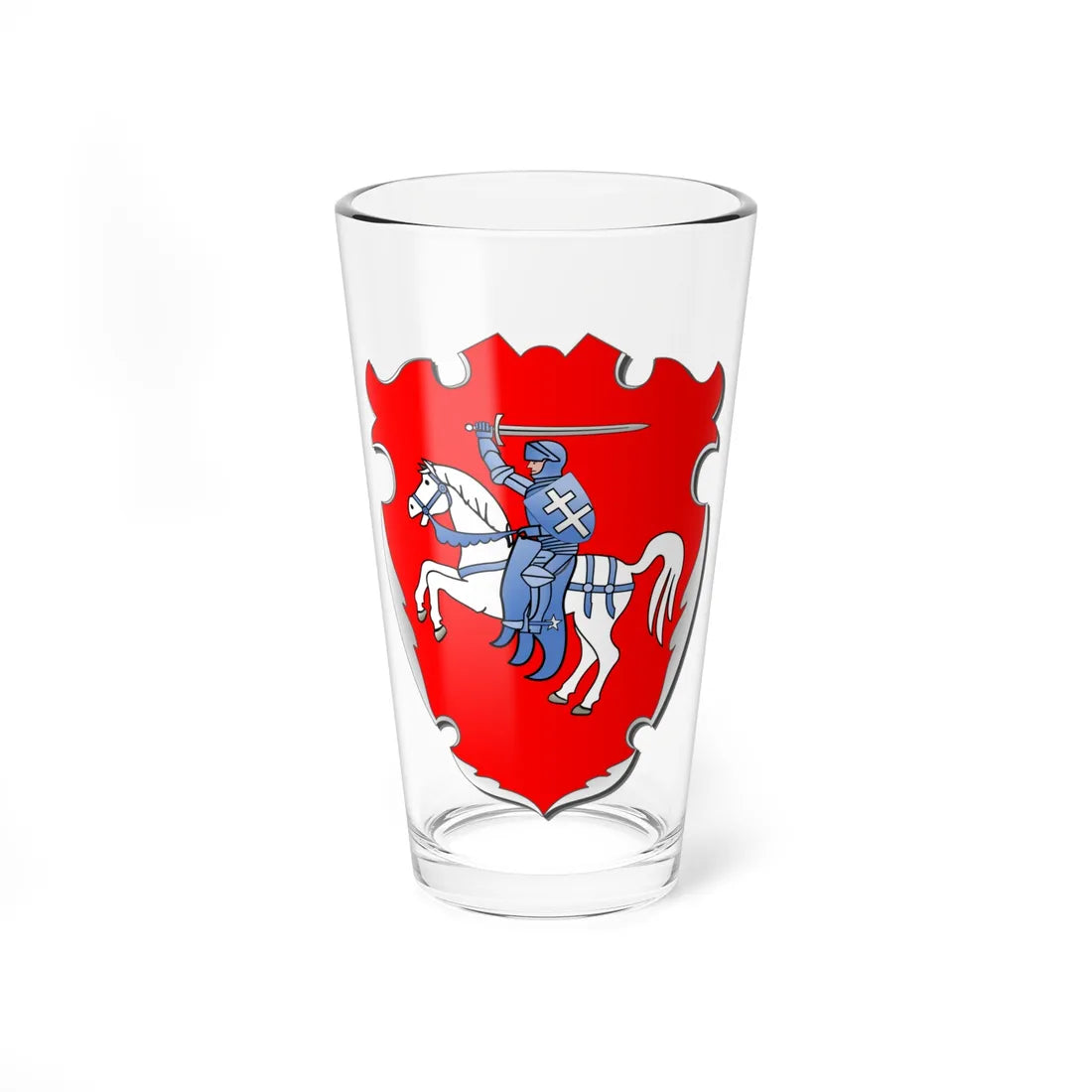 Coat of Arms of Bieraście Voivodeship (Belarus) (Coat of Arms) Pint Glass 16oz 16oz - Go Mug Yourself