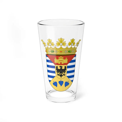 Coat of Arms of Biobío Region (Chile) (Coat of Arms) Pint Glass 16oz 16oz - Go Mug Yourself