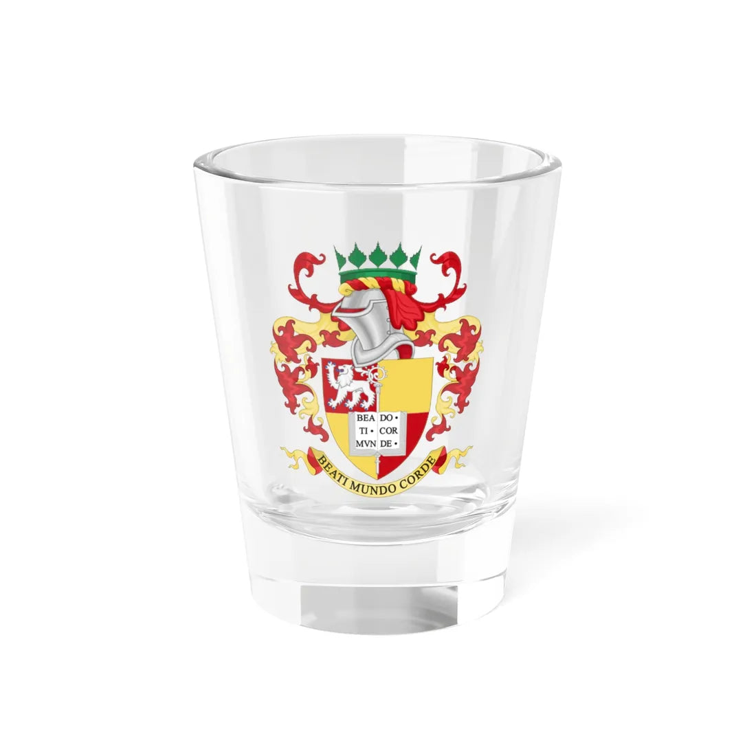 Coat of Arms of Birkenhead School (England) (Coat of Arms) Shot Glass 1.5oz 1.5oz - Go Mug Yourself
