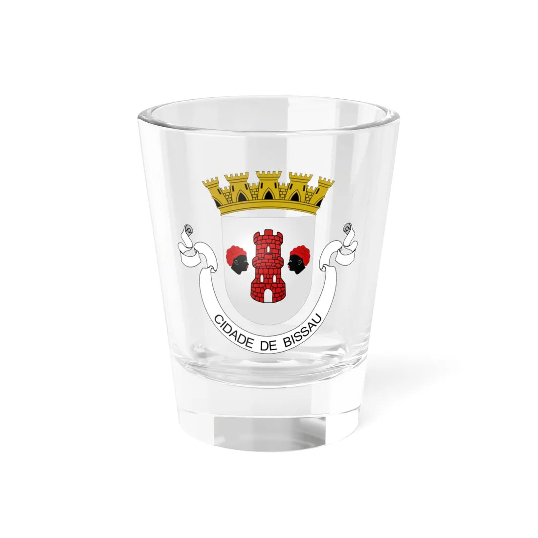 Coat of Arms of Bissau 1941-1974 (Coat of Arms) Shot Glass 1.5oz 1.5oz - Go Mug Yourself