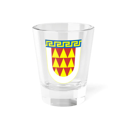 Coat of arms of Bitola Municipality (North Macedonia) (Coat of Arms) Shot Glass 1.5oz 1.5oz - Go Mug Yourself
