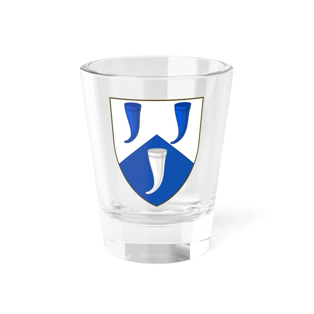 Coat of arms of Blaabjerg (Denmark) (Coat of Arms) Shot Glass 1.5oz 1.5oz - Go Mug Yourself