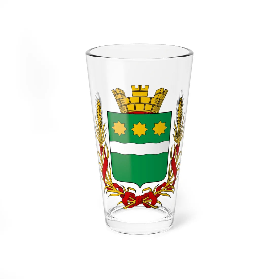 Coat of arms of Blagoveshchensk 1878 (Russia) (Coat of Arms) Pint Glass 16oz 16oz - Go Mug Yourself
