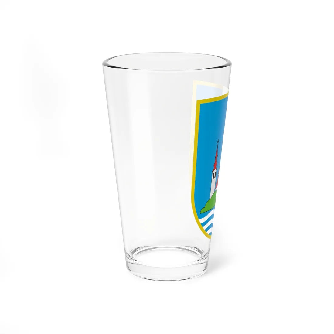 Coat of arms of Bled (Slovenia) (Coat of Arms) Pint Glass 16oz - Go Mug Yourself