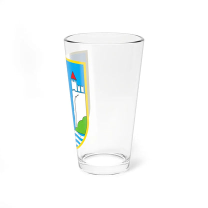 Coat of arms of Bled (Slovenia) (Coat of Arms) Pint Glass 16oz - Go Mug Yourself