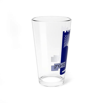 Coat of arms of Bnei-Brak (Israel) (Coat of Arms) Pint Glass 16oz - Go Mug Yourself