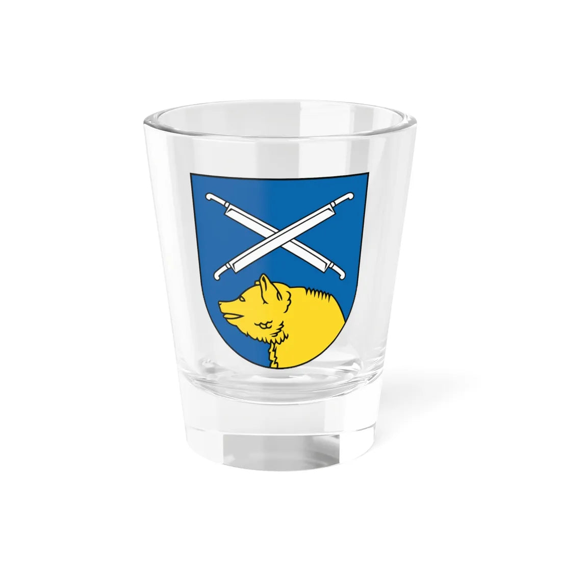 Coat of Arms of Bošany (Slovakia) (Coat of Arms) Shot Glass 1.5oz 1.5oz - Go Mug Yourself