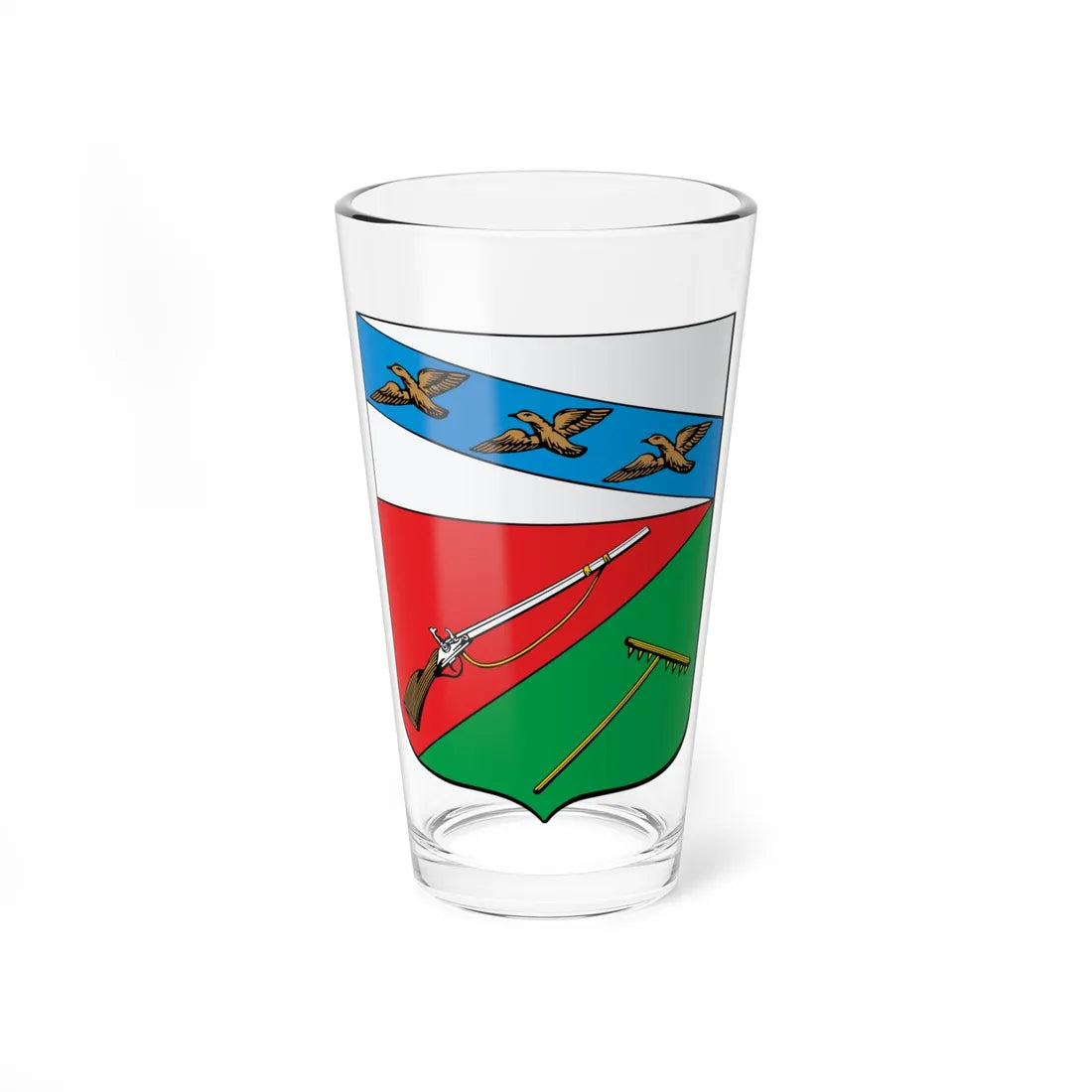 Coat of arms of Bogaty 1780 (Russia) (Coat of Arms) Pint Glass 16oz 16oz - Go Mug Yourself