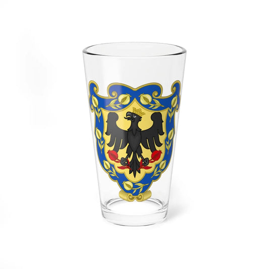 Coat of Arms of Bogota Colonial (Colombia) (Coat of Arms) Pint Glass 16oz 16oz - Go Mug Yourself
