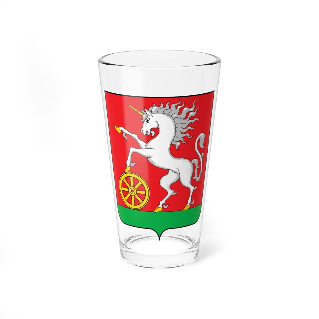 Coat of arms of Bogotol (Russia) (Coat of Arms) Pint Glass 16oz 16oz - Go Mug Yourself