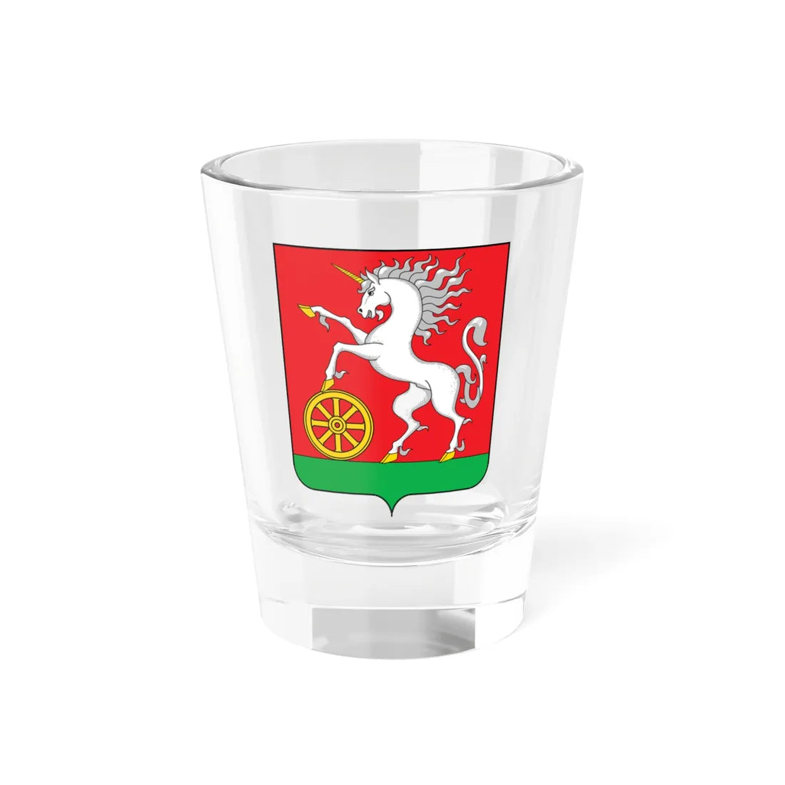 Coat of arms of Bogotol (Russia) (Coat of Arms) Shot Glass 1.5oz 1.5oz - Go Mug Yourself