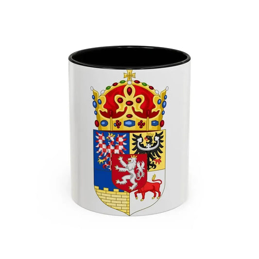 Coat of arms of Bohemian Crown - Accent Coffee Mug 11oz Black - Go Mug Yourself