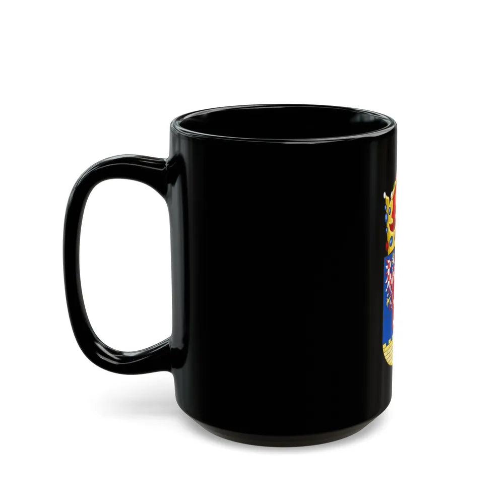 Coat of arms of Bohemian Crown - Black Coffee Mug-Go Mug Yourself