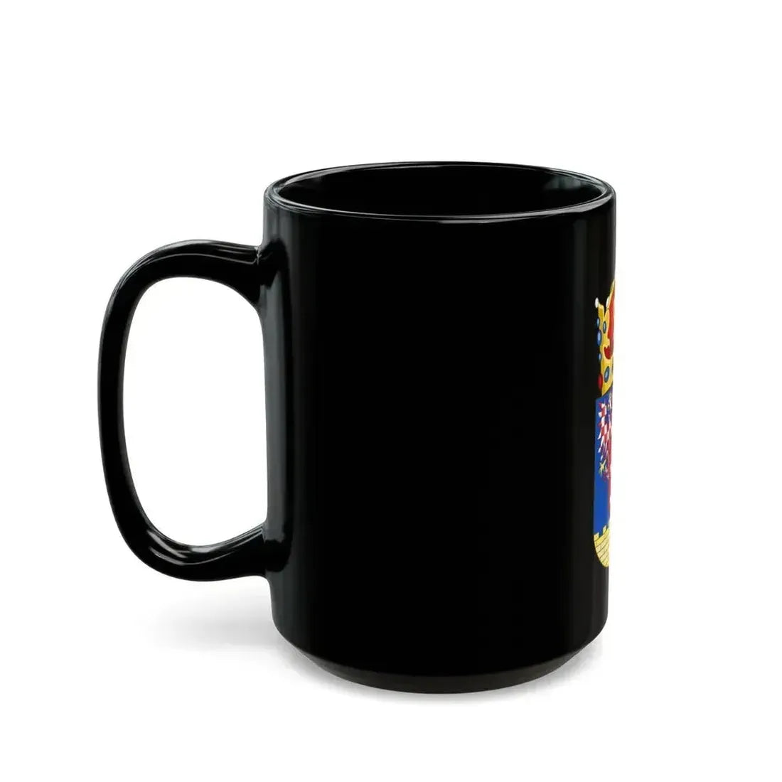 Coat of arms of Bohemian Crown - Black Coffee Mug - Go Mug Yourself